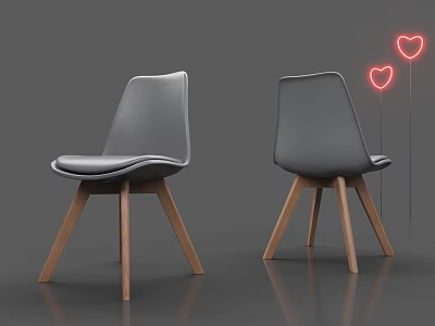 Chair Leisure Chair Dining Table and Chair Outdoor Chair 3d model