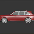 Red Luxury SUV With Panoramic Sunroof Shiny Exterior And Alloy Wheels