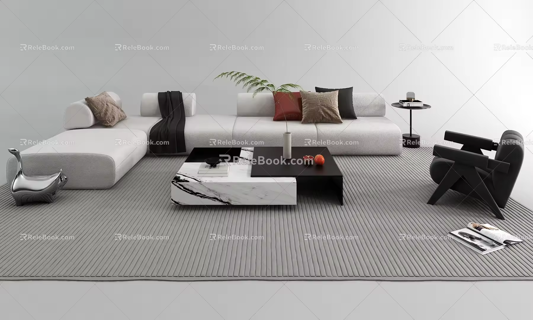 Sofa coffee table 3d model