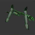 Robotic Character Bionic Leg Structure With Metallic Joints And Mechanical Design