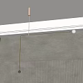 Modern Linear Brass Pendant Light With Spherical Shade For Interior Ceiling Design