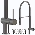 Modern Stainless Steel Kitchen Faucets With Flexible Spout And Handle Design