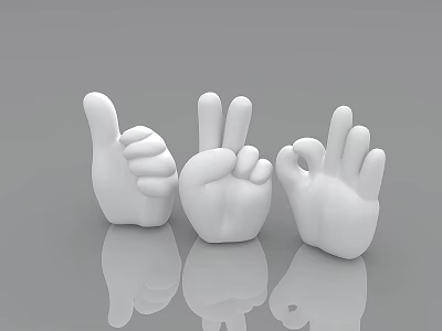Fist gesture 3d model Fist gesture 3d model