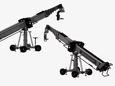 Mobile Utility Vehicle With Telescopic Boom Stable Chassis And Heavy Lifting Function For Industrial Use 3d model
