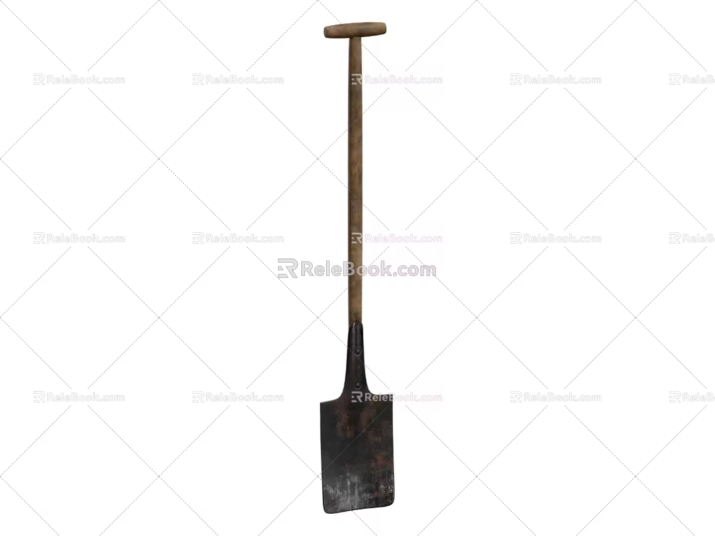spade spade rusty spade 3d model