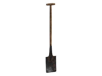 spade rusty spade 3d model