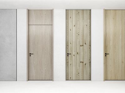 Modern swing door minimalist single door one door top bedroom door model