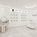 Bright Minimalist All White Beauty Salon Interior Design With Comfortable Reception Leisure And Treatment Spaces