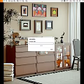 Modern Silent Combination Sideboard Decorative Cabinet Storage Cabinet Art Hanging Picture Combination Coffee Machine Decoration Combination 3d model
