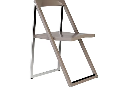 Modern Minimalist Leisure Chair With Sleek Metal Frame And Comfortable Seat 3d model