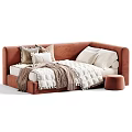 Cozy Modern Upholstered Kids Bed With Delicate Ruffle Bedding And Multiple Optional Colors