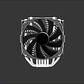 Efficient CPU Cooler With Aluminum Heat Sink And High Performance Fan 3d model
