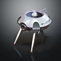 Modern Robot Patrol Robot Security Robot Security Robot 3d model