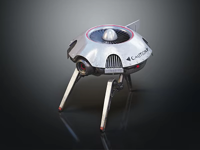 Modern Robot Patrol Robot Security Robot Security Robot 3d model