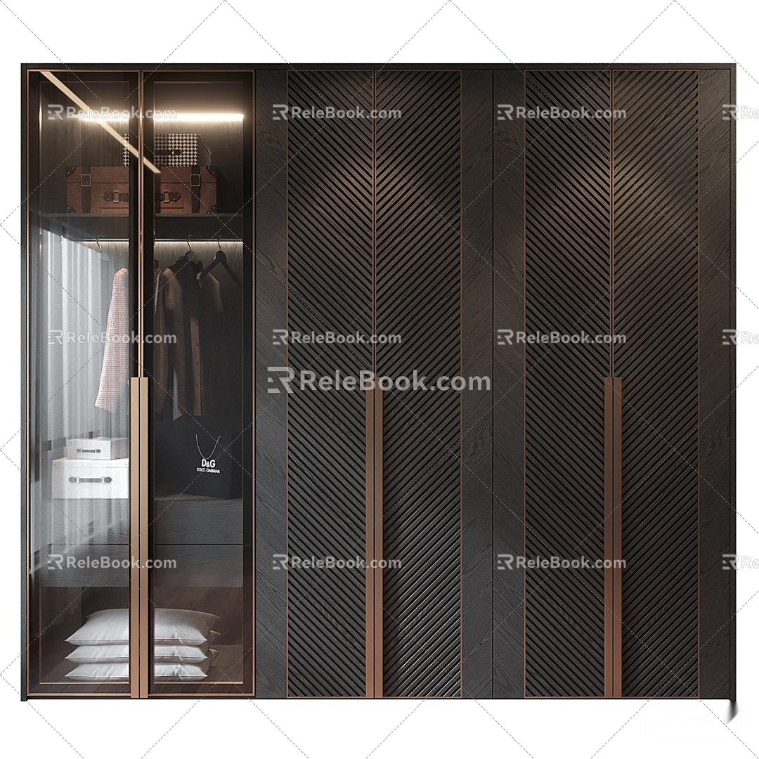 Modern wardrobe 3d model