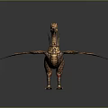 Game and Movie Character Golden Red Dragon With Detailed Scales And Wings
