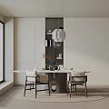 Modern table combination 3d model