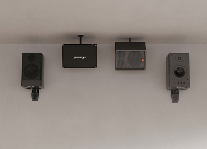 Lifting audio wall-mounted speaker 3d model