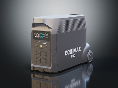 Modern generator power supply 3d model