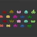 Colorful Animal Masks Collection With Various Vibrant Designs And Patterns