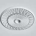 Elegant Ornate Circular Ceiling Design With Radiant Intricate Patterns And Central Hole