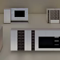 Modern Decorative Storage Cabinets With Various Designs Shelves And Drawers