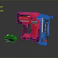 Makita Red Cordless Nail Gun With Rechargeable Battery For Home DIY Projects
