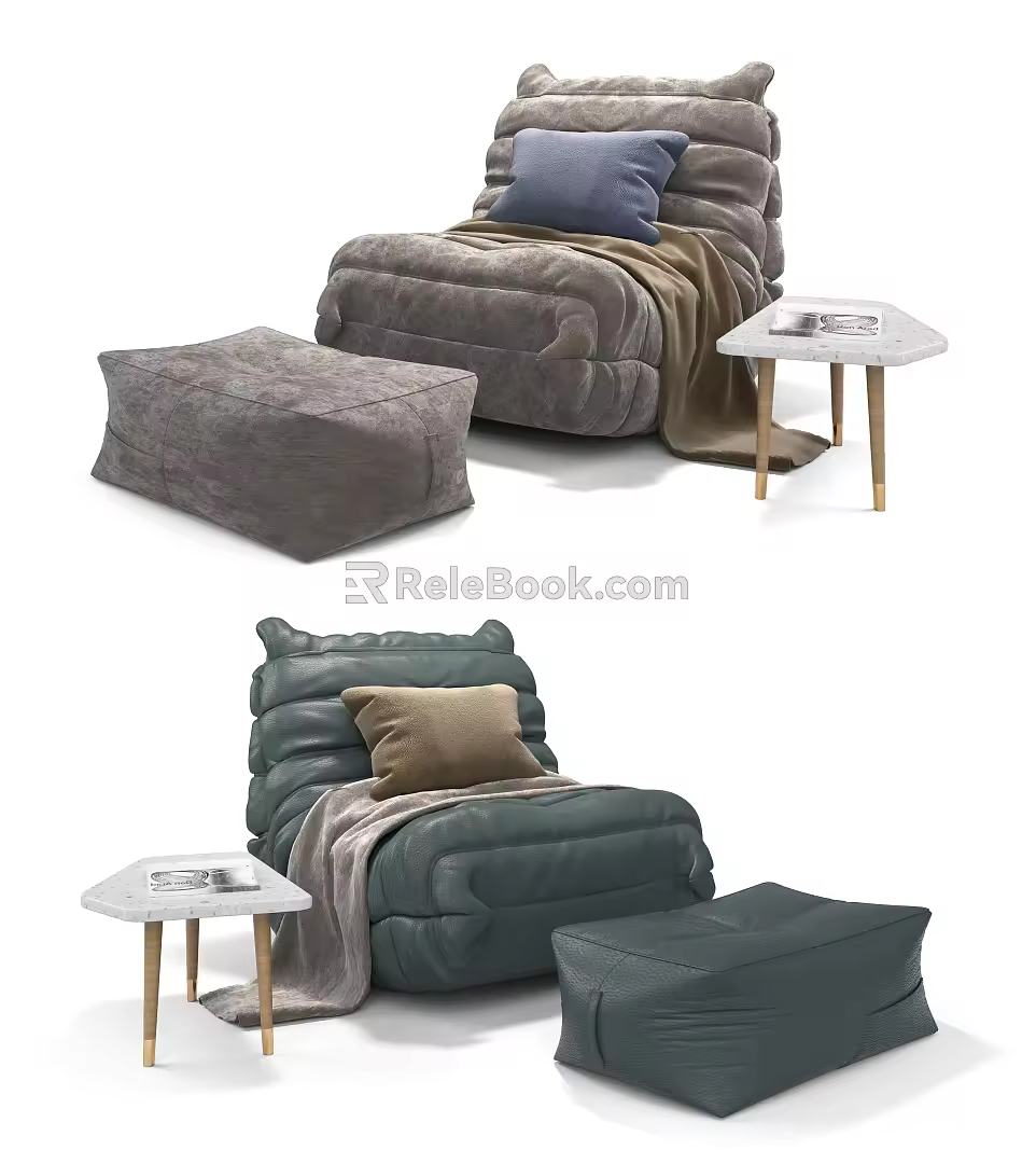 Modern Lazy Sofa 3d model