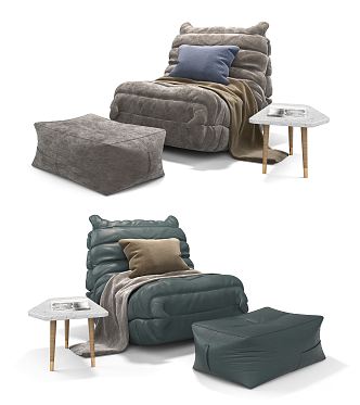 Modern Lazy Sofa 3d model