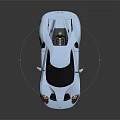 Futuristic Light Blue Sports Car With Sleek Aerodynamic Design Black Windows And Wheels