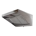 Stainless Steel FHIIT Kitchen Range Hood Appliance With Modern Ventilation Grill Design