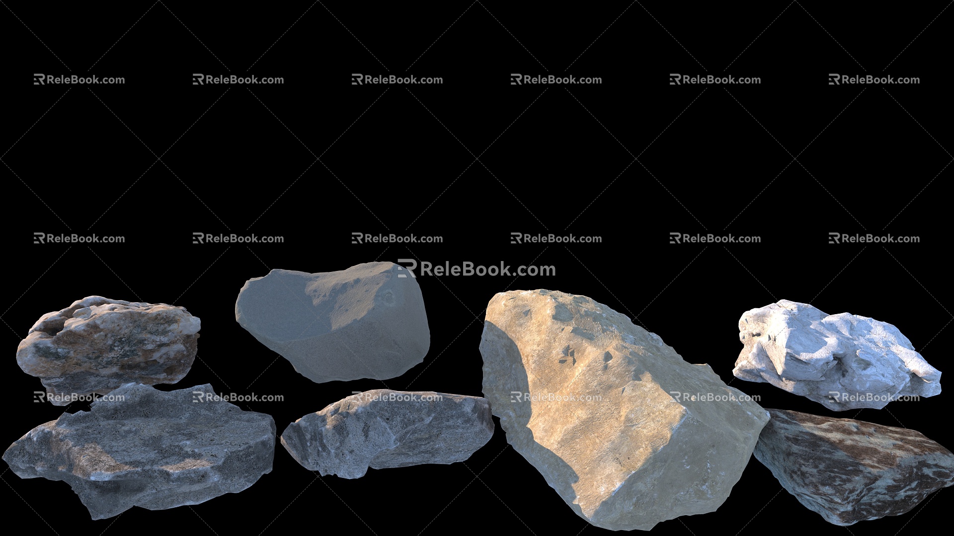 Stone rubble 3d model