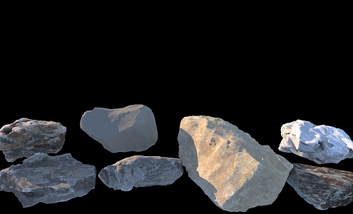 Stone rubble 3d model