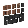 switch socket antique switch socket 3d model