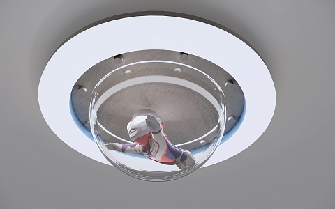 Ultraman children ceiling lamp 3d model