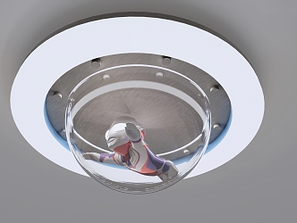 Ultraman children ceiling lamp 3d model