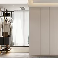 Modern Elegant Walk in Closet Interior Design With Hanging Clothes Drawers And Shoes