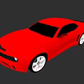 Red Sports Car Sleek Exterior Design With Black Windows And White Alloy Wheels