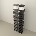 Tall Modern Spiral Floor Lamps In Gray And Black With Unique Design