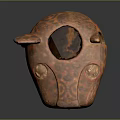 Leopard Head Sculpture With Terracotta Material Handcrafted Spotted Pattern And Decorative Design