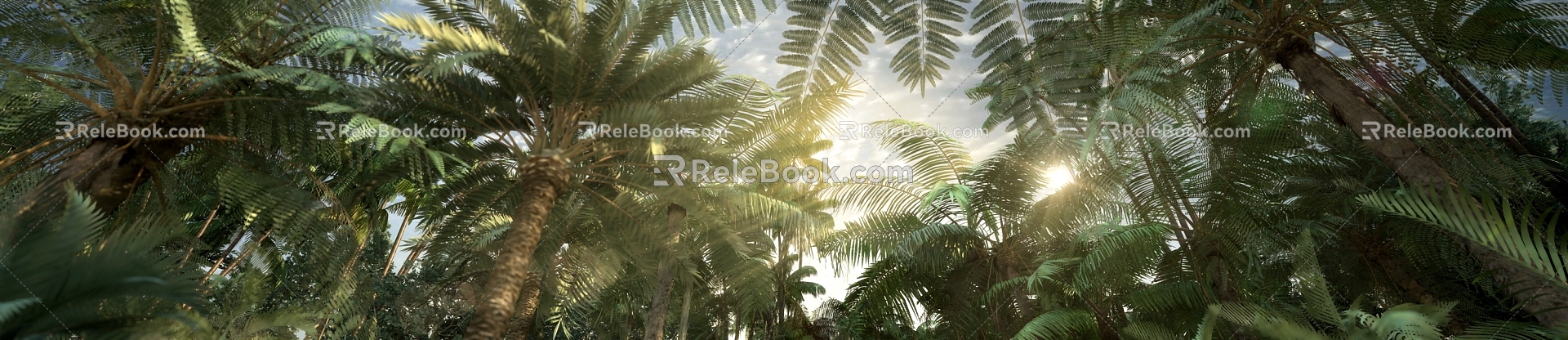 Modern Tree Tropical Plant 3d model