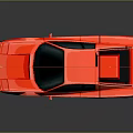 Red Sports Car With Sleek Body Design Black Windows And Reflective Surface