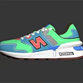Colorful Stylish Sneakers With Turquoise Pink And White Design For Casual Wear