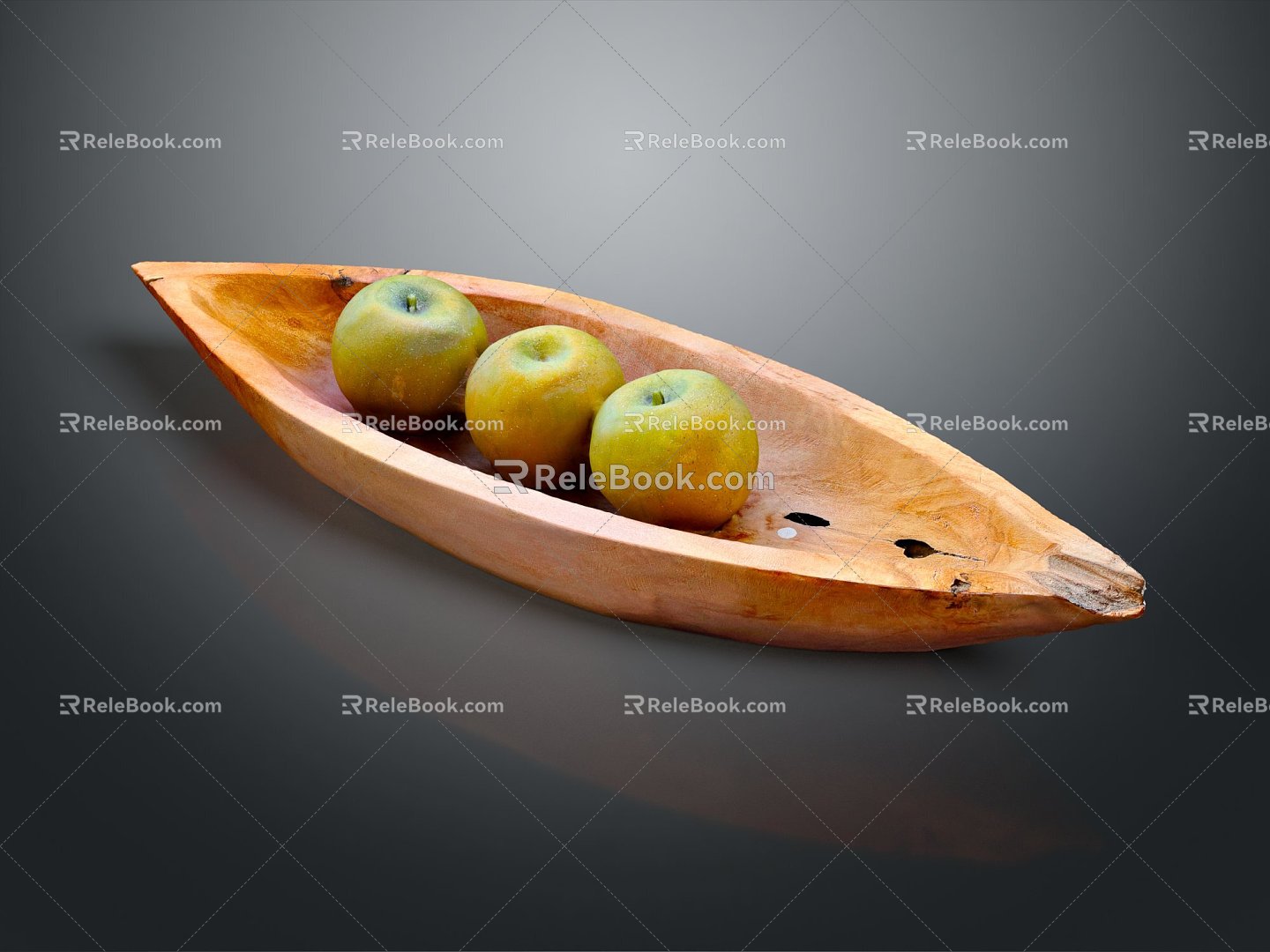 Modern Fruit Plate Fruit Plate Apple Red Fuji Apple 3d model