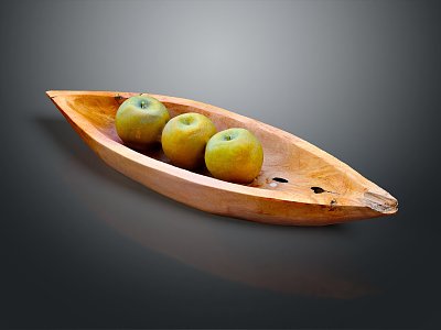 Modern Fruit Plate Fruit Plate Apple Red Fuji Apple 3d model