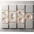 Modern Spa Beauty Retail Space With Illuminated Display Shelves And Products