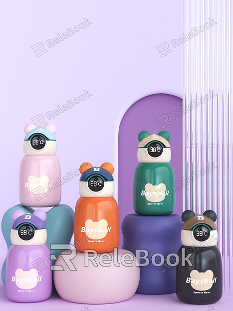 Cup Bear Cup Thermos Cup Children's Cup model