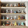 Modern Toy Bookcase Toy Handheld Display Cabinet Storage Cabinet 3d model