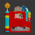 Colorful Electronic Learning Toy Book for Kids with Cartoon Design and Interactive Sound Buttons