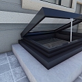 Skylight hanging over the lighting well 3d model